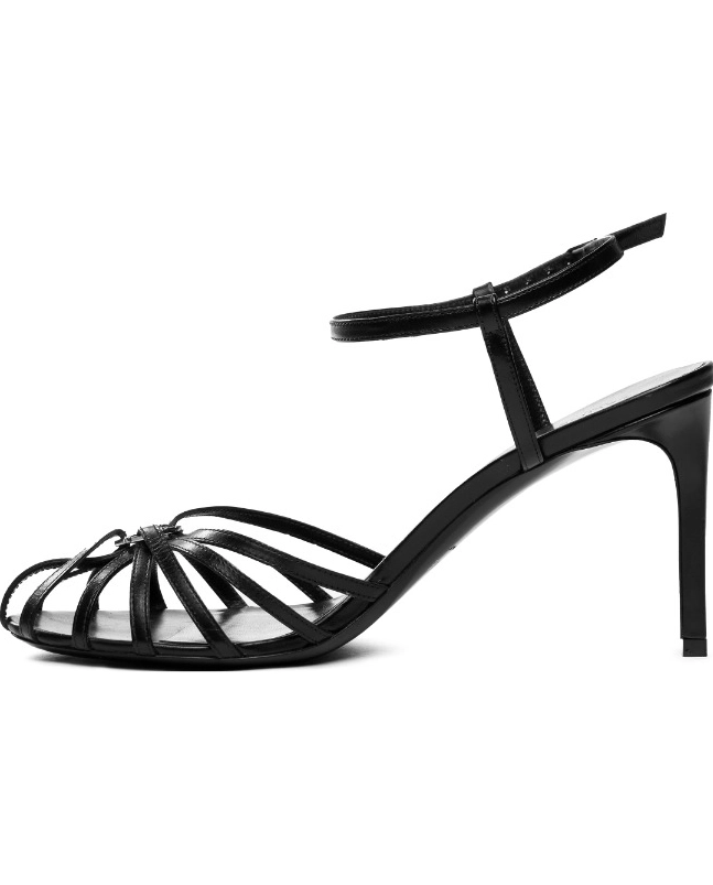 Czarne sandały na szpilce Celine Triomphe - Image #2