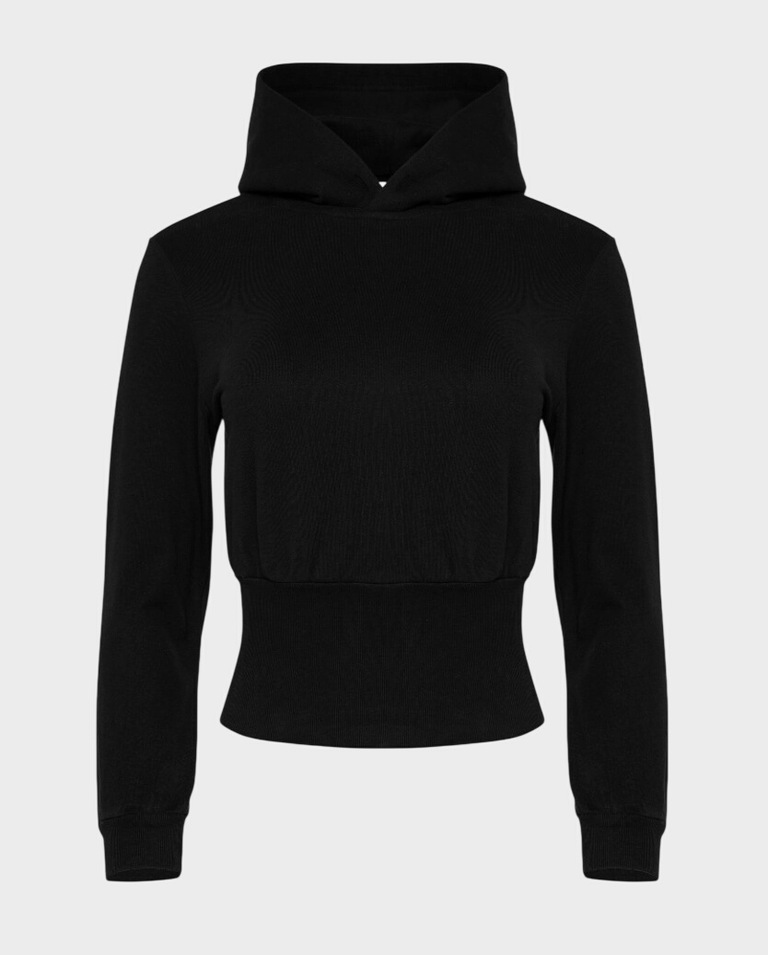 Czarna bluza z kapturem Balenciaga Sporty B