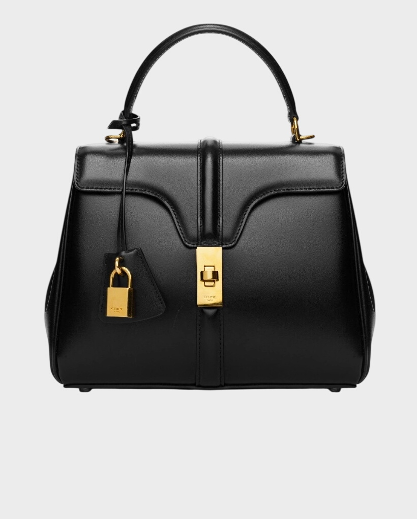 Czarna skórzana torebka Celine Small 16 - Image #0