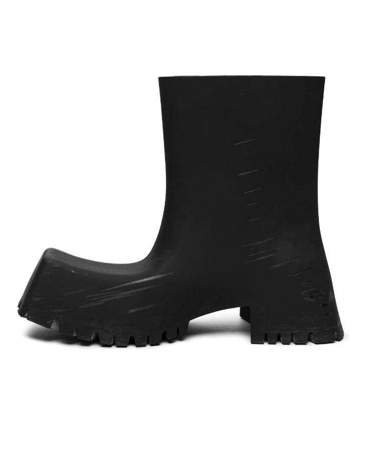 Czarne gumowe botki - Image #1