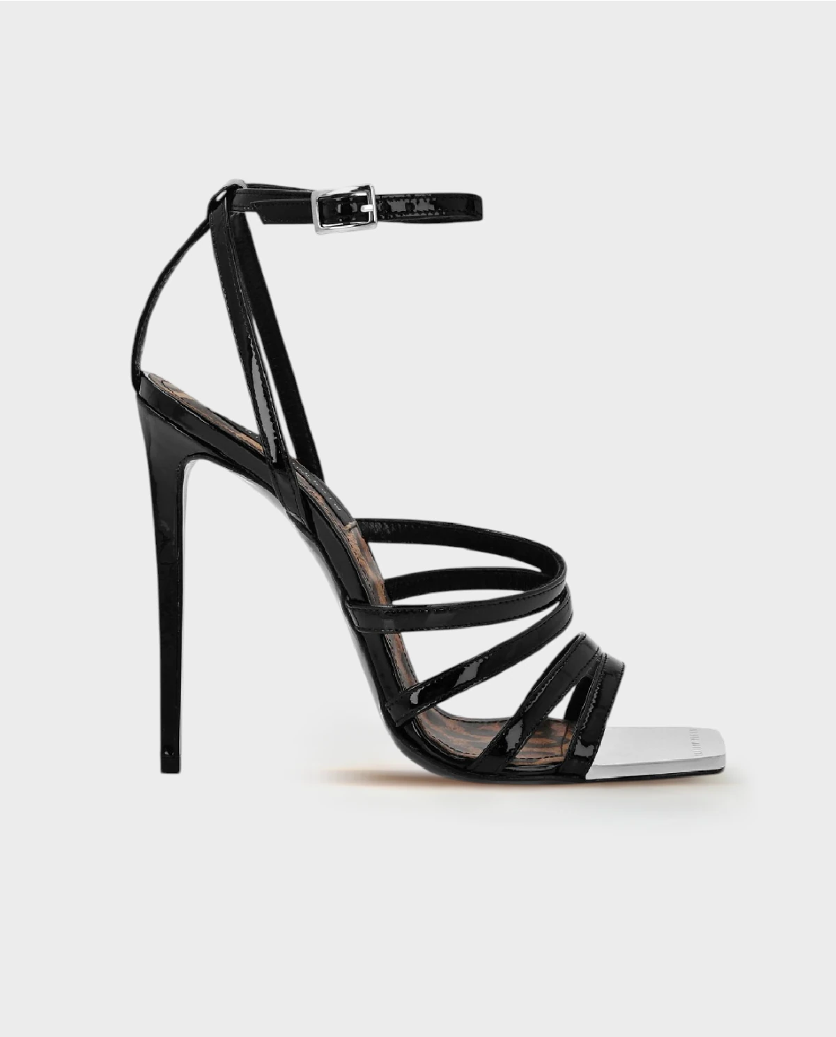 Czarne sandały na obcasie Hi-Heels - Image #0