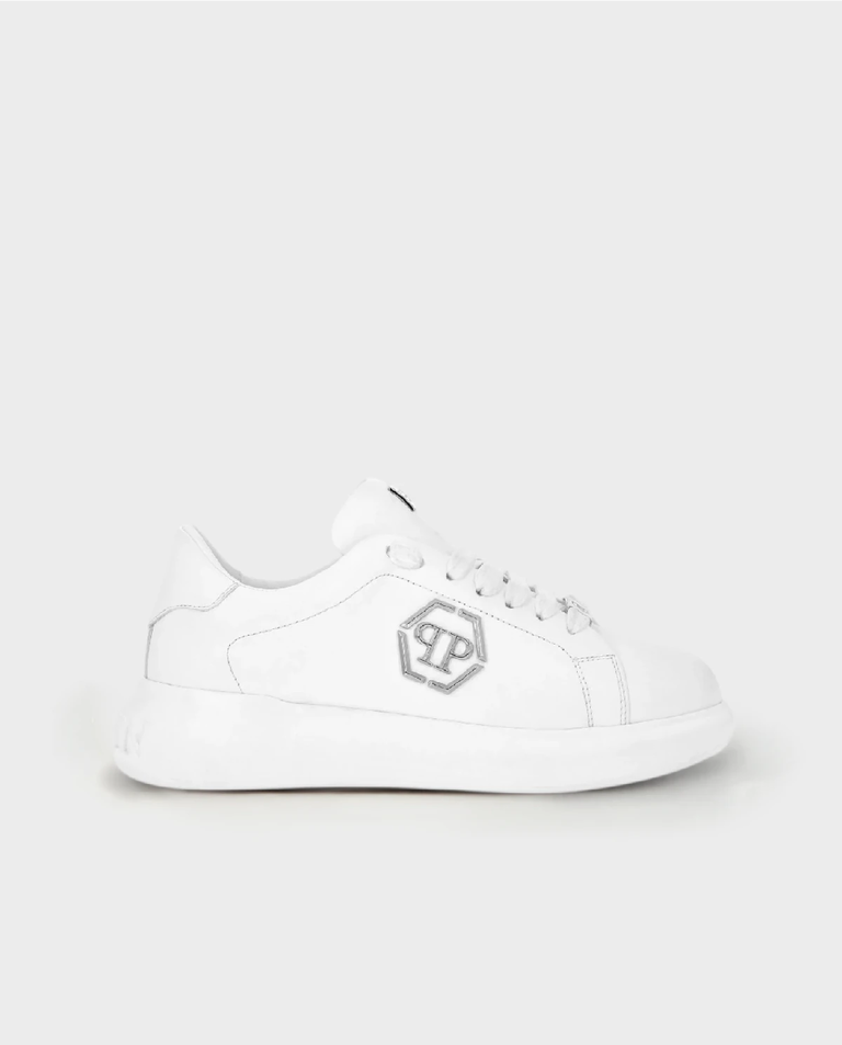 Białe sneakersy Hexagon Low Top