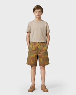 Bawełniane spodenki we wzór moro 4-16 lat - Image #2