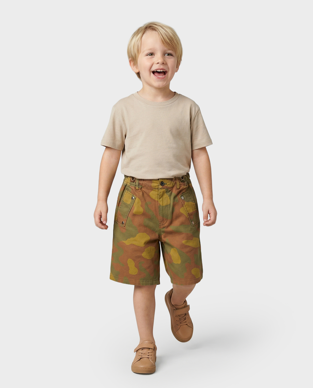 Bawełniane spodenki we wzór moro 4-16 lat - Image #3