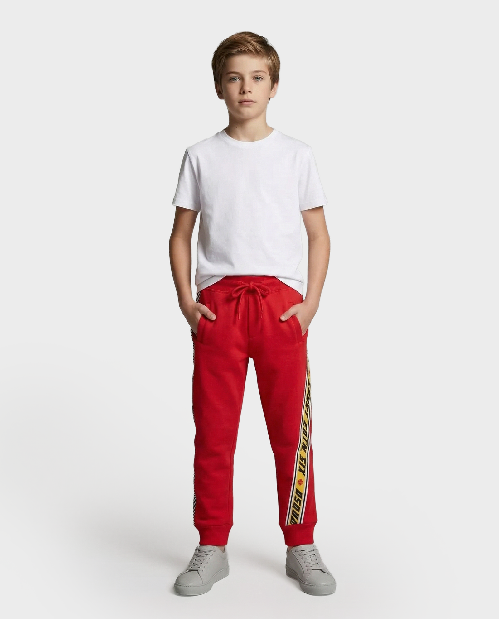 Czerwone spodnie dresowe - Image #2