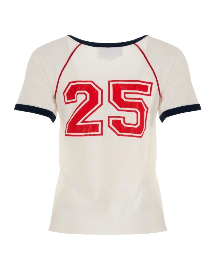 T-shirt z haftowanym motywem kota „Blind for Love”