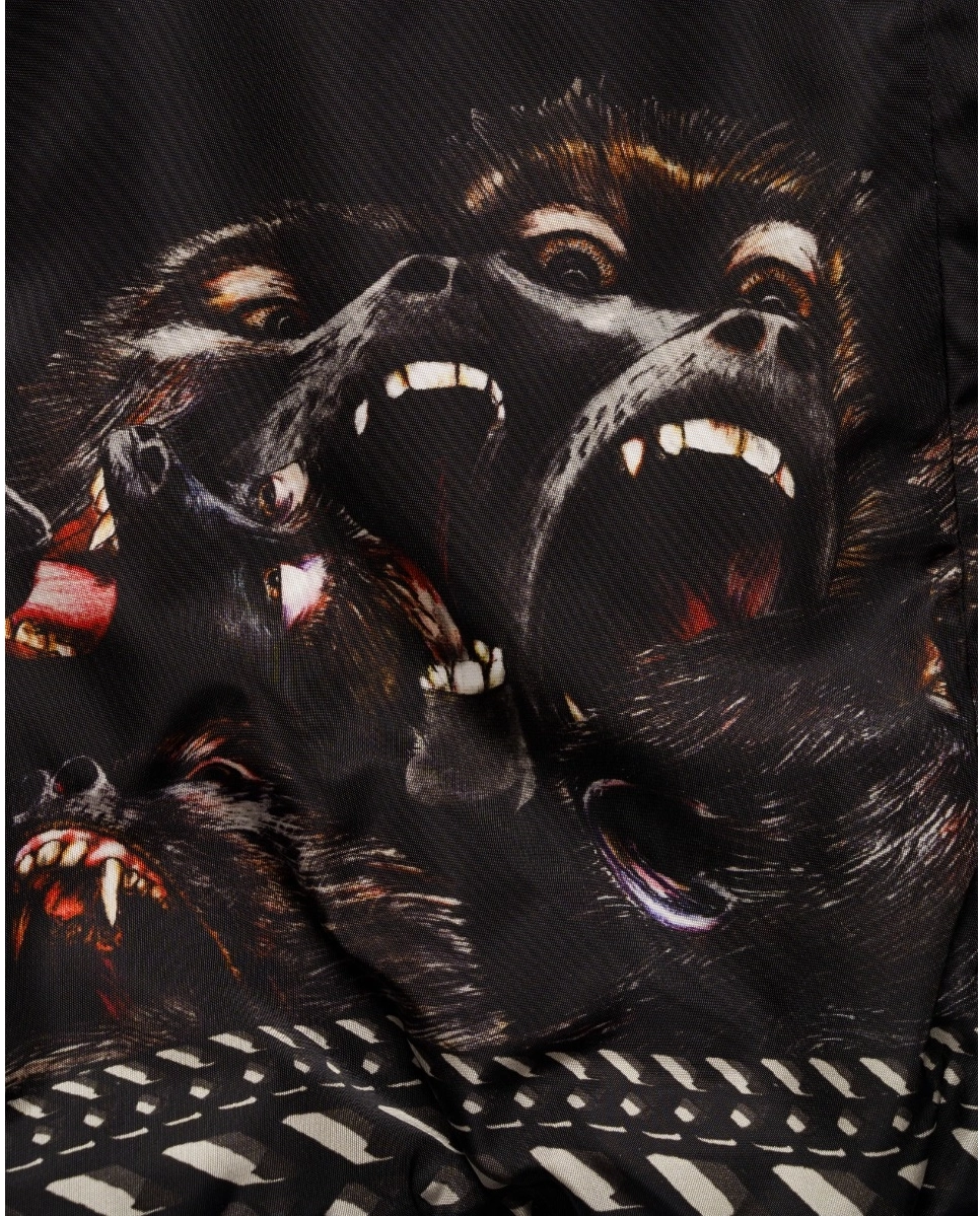 Czarna bomberka z nadrukiem „Screaming Monkeys” - Image #3
