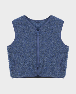 Niebieska kamizelka z wełny merino - Image #0