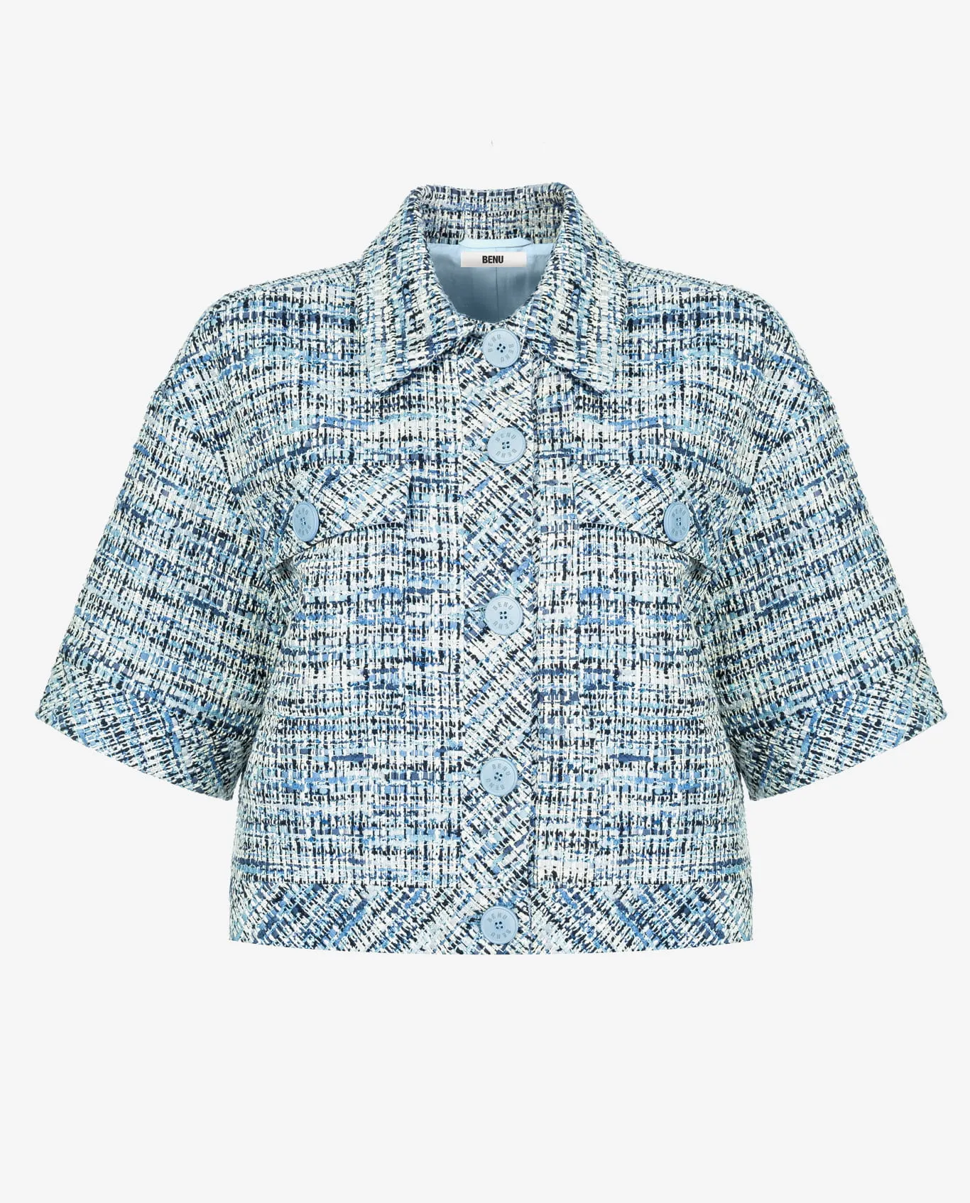 Niebieska kurtka tweedowa - Image #1