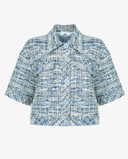 Niebieska kurtka tweedowa - Image #1