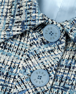 Niebieska kurtka tweedowa - Image #4