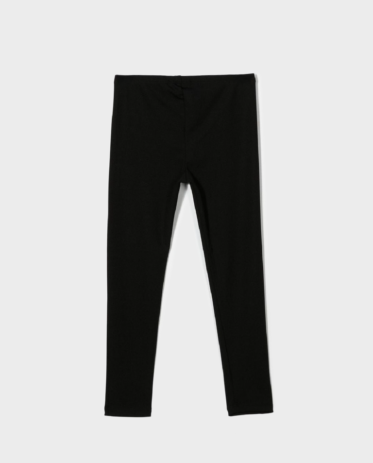 Czarne legginsy z logo