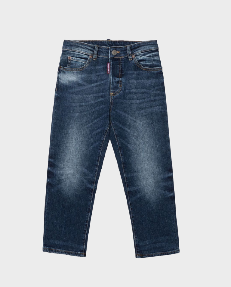 Niebieskie jeansy z przetarciami 6-16 lat