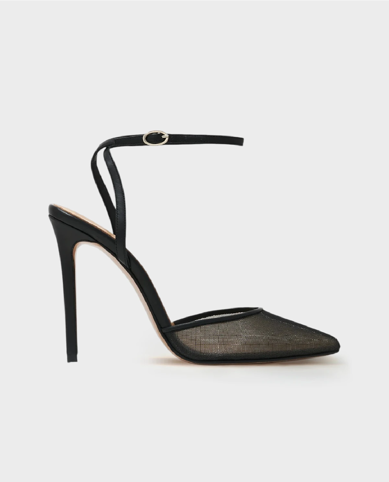 Czarne szpilki z siateczką Denver