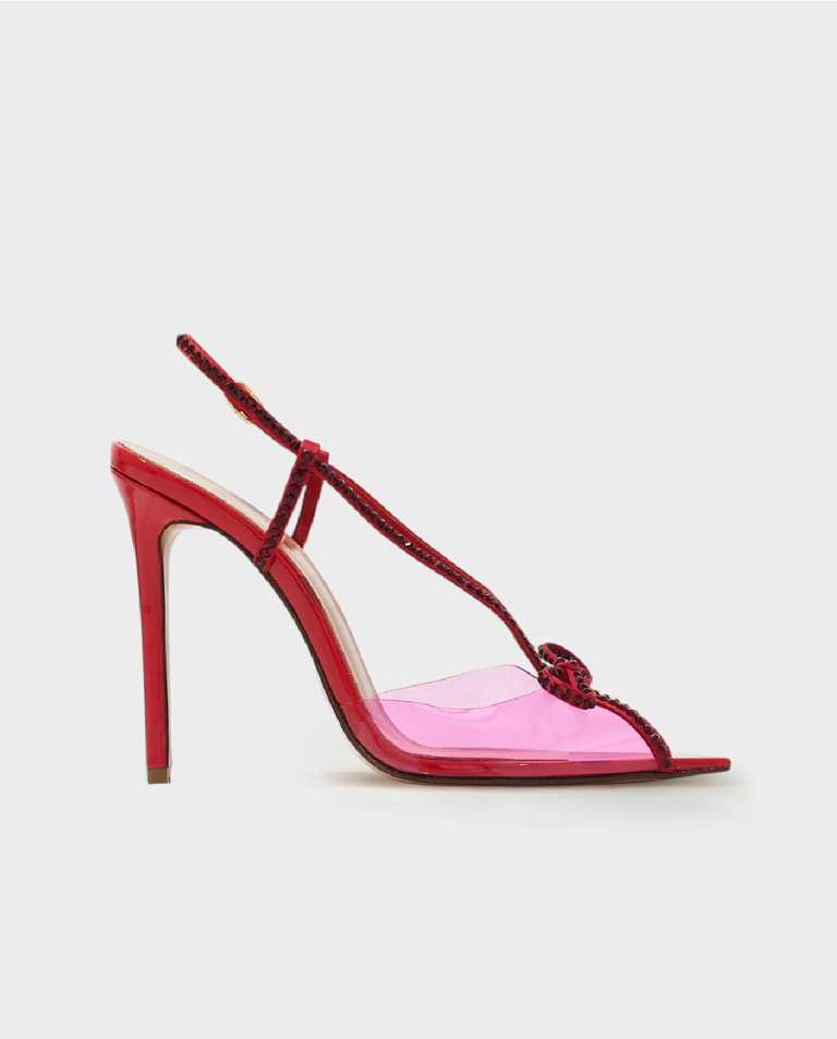 Czerwone sandały Kay Patent