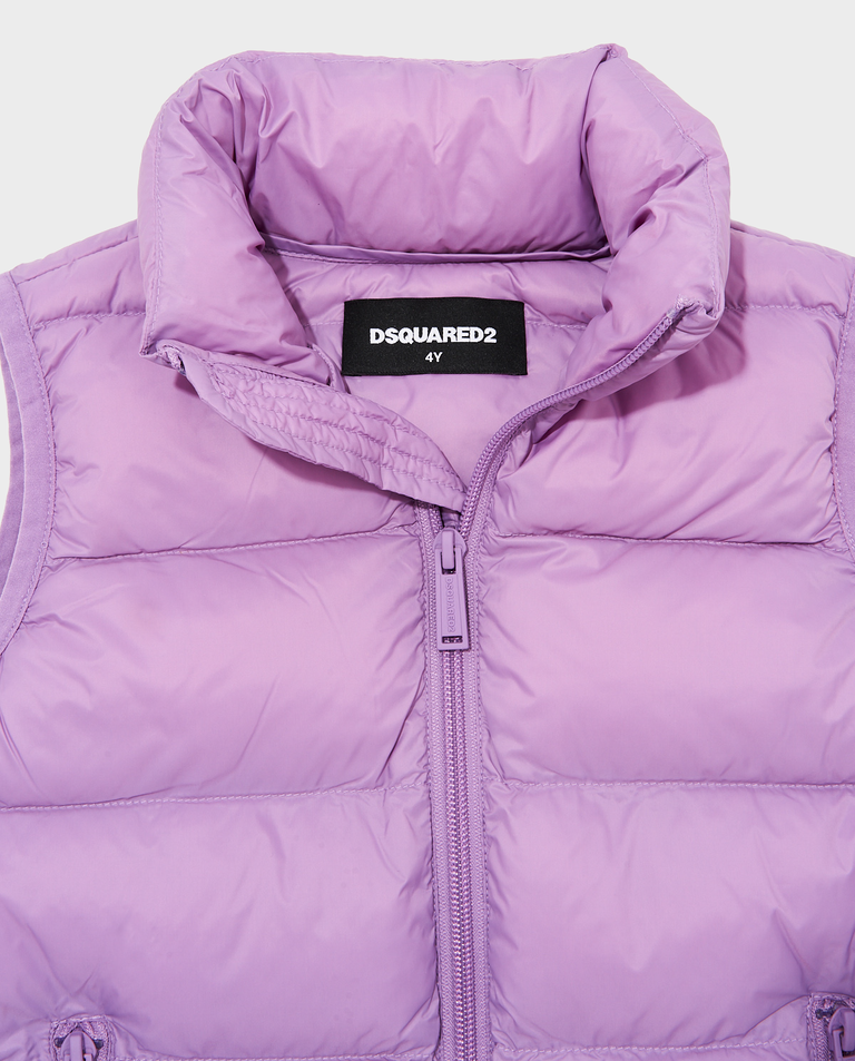 Fioletowy bezrękawnik z logo - Image #2