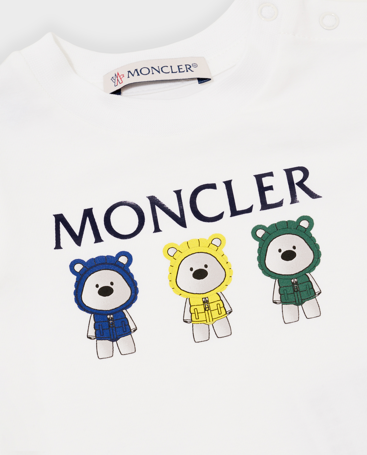 Białe śpioszki z czapką i śliniakiem - Image #2