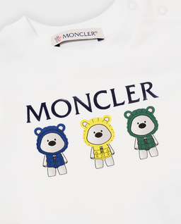 Białe śpioszki z czapką i śliniakiem - Image #2