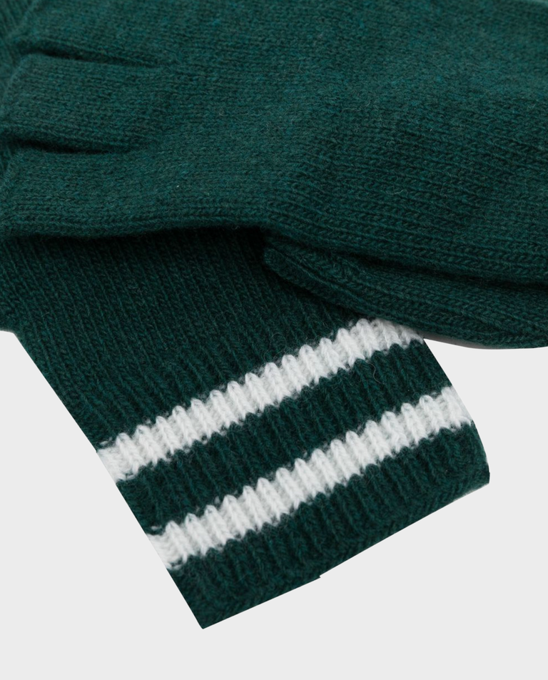 Zielone rękawiczki z logo