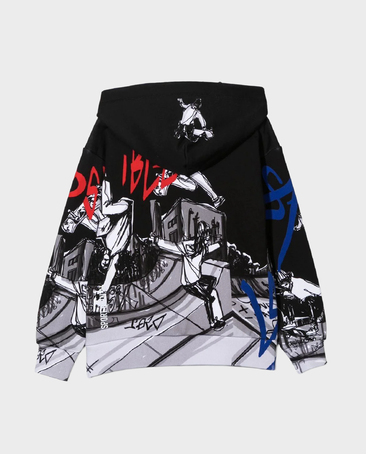 Czarna bluza z nadrukami graficznymi - Image #1