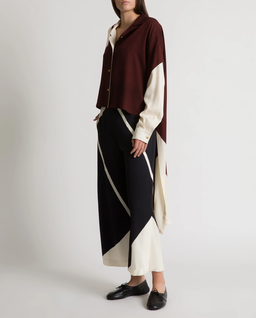 Koszula z printem o asymetrycznym kroju - Image #1