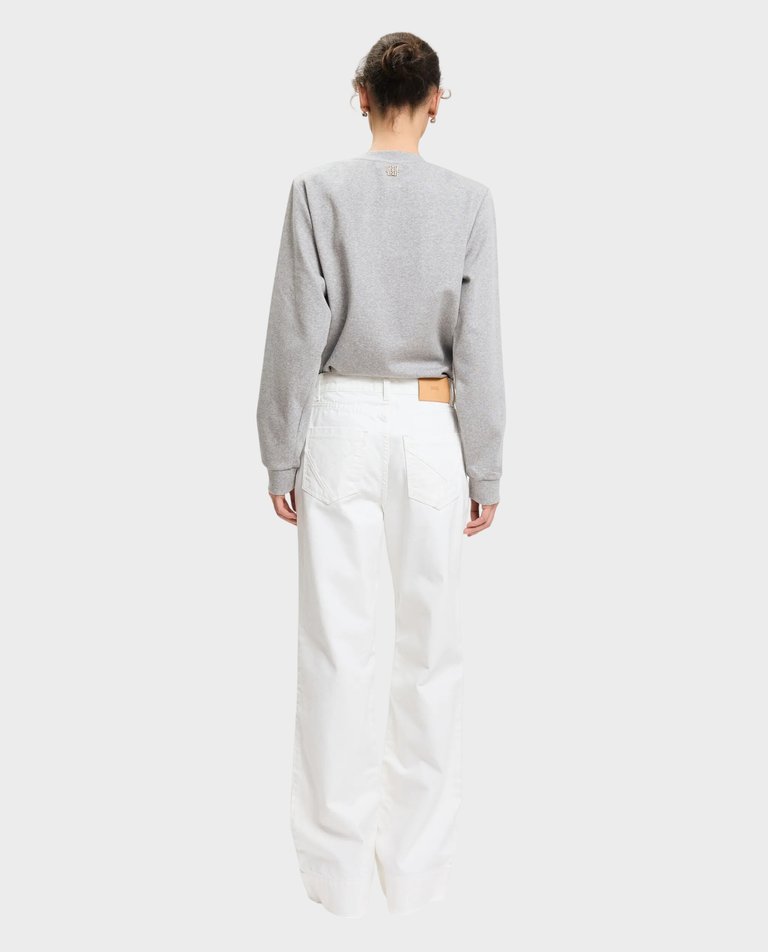 Białe jeansy z szeroką nogawką - Image #3