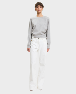 Białe jeansy z szeroką nogawką - Image #2