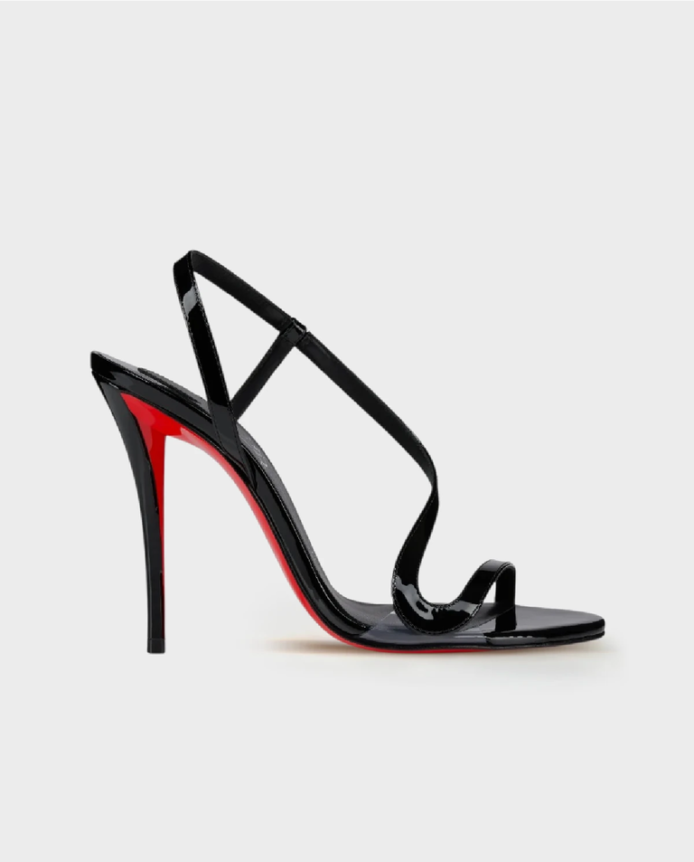 Czarne sandały na szpilce Rosa Z 100