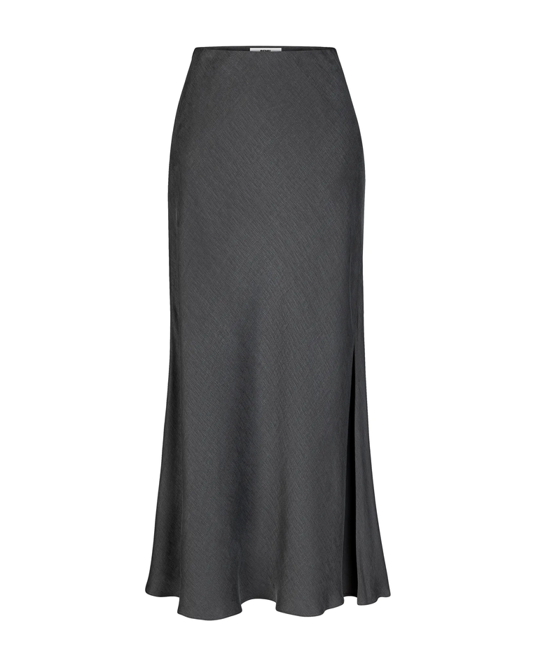 Szara spódnica z rozcięciem - Image #3