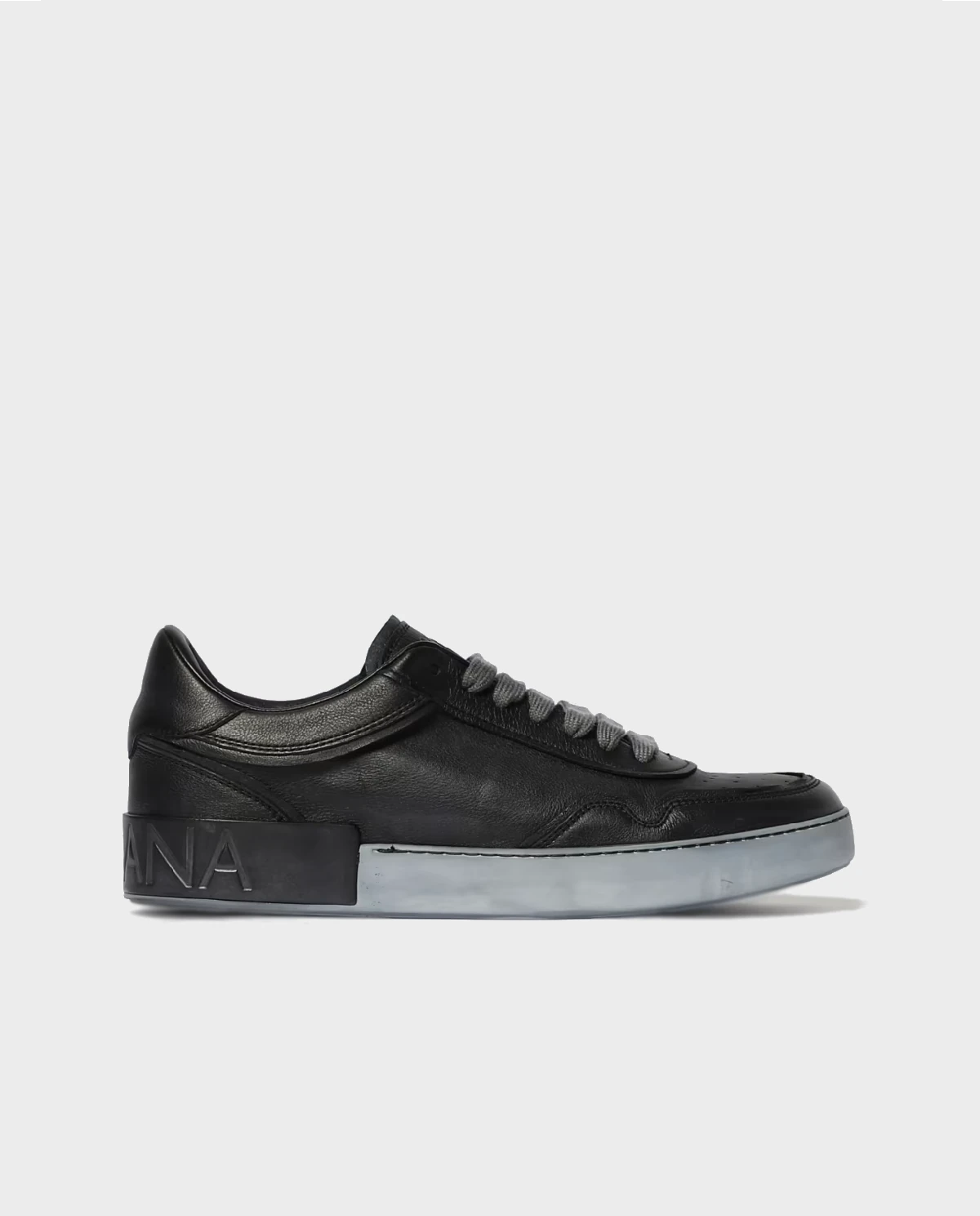 Czarne skórzane sneakersy Portofino - Image #0