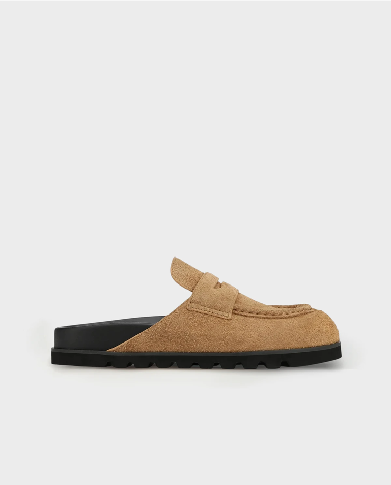 Zamszowe mule Cord Desert Suede