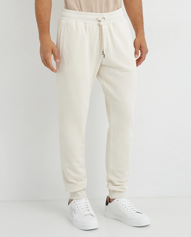 Kremowe spodnie dresowe