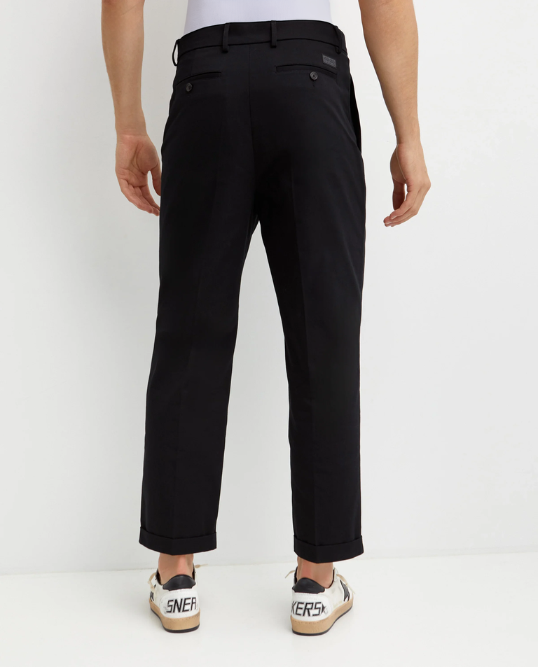 Czarne bawełniane spodnie - Image #2