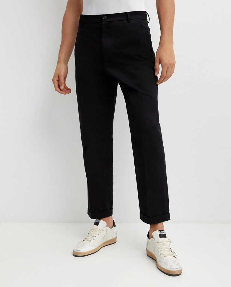 Czarne bawełniane spodnie