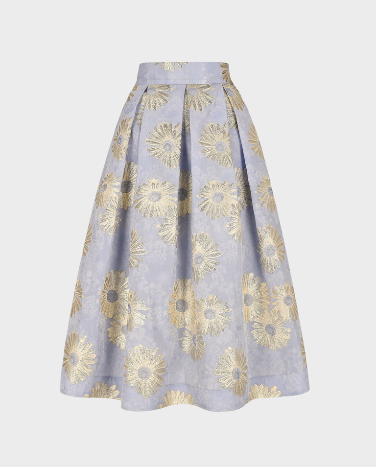 Wrzosowa spódnica w kwiaty Virella