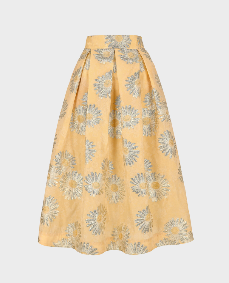 Żółta spódnica w kwiaty Virella