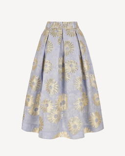 Wrzosowa spódnica w kwiaty Virella - Image #1