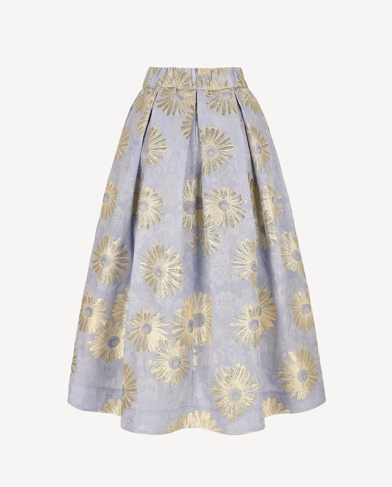 Wrzosowa spódnica w kwiaty Virella