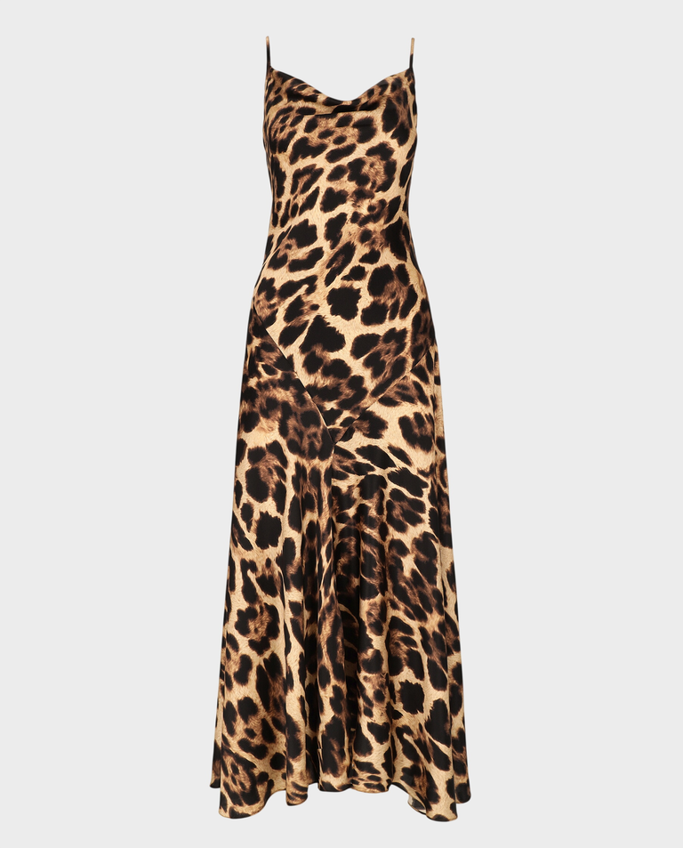 Jedwabna sukienka w panterkę SetaBella