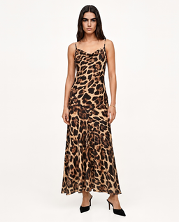 Jedwabna sukienka w panterkę SetaBella - Image #1