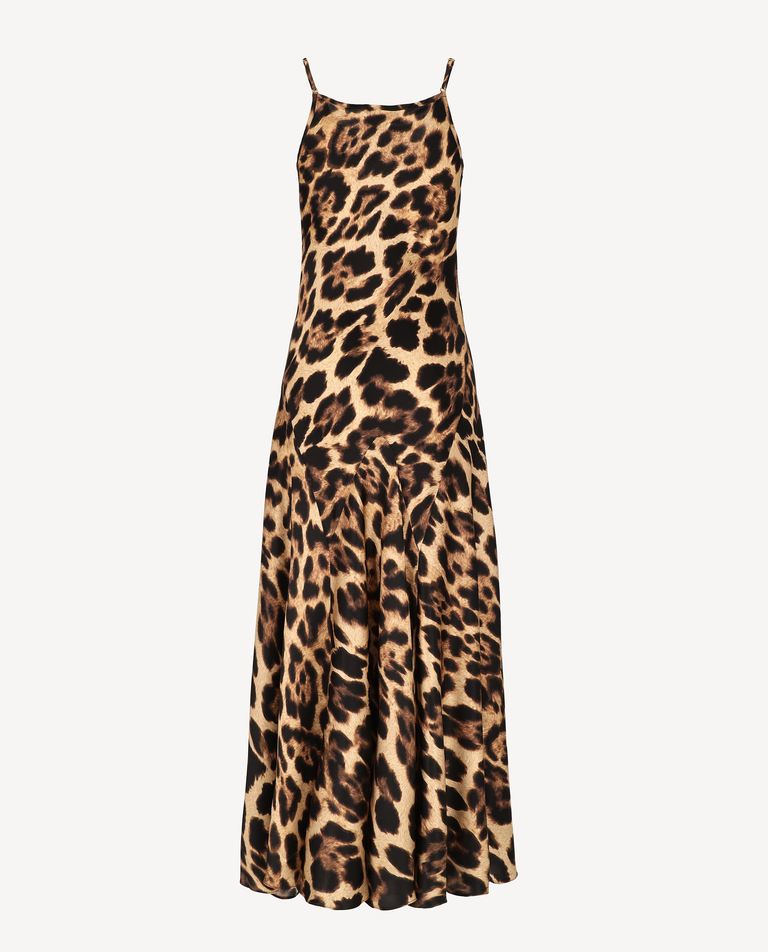 Jedwabna sukienka w panterkę SetaBella - Image #2