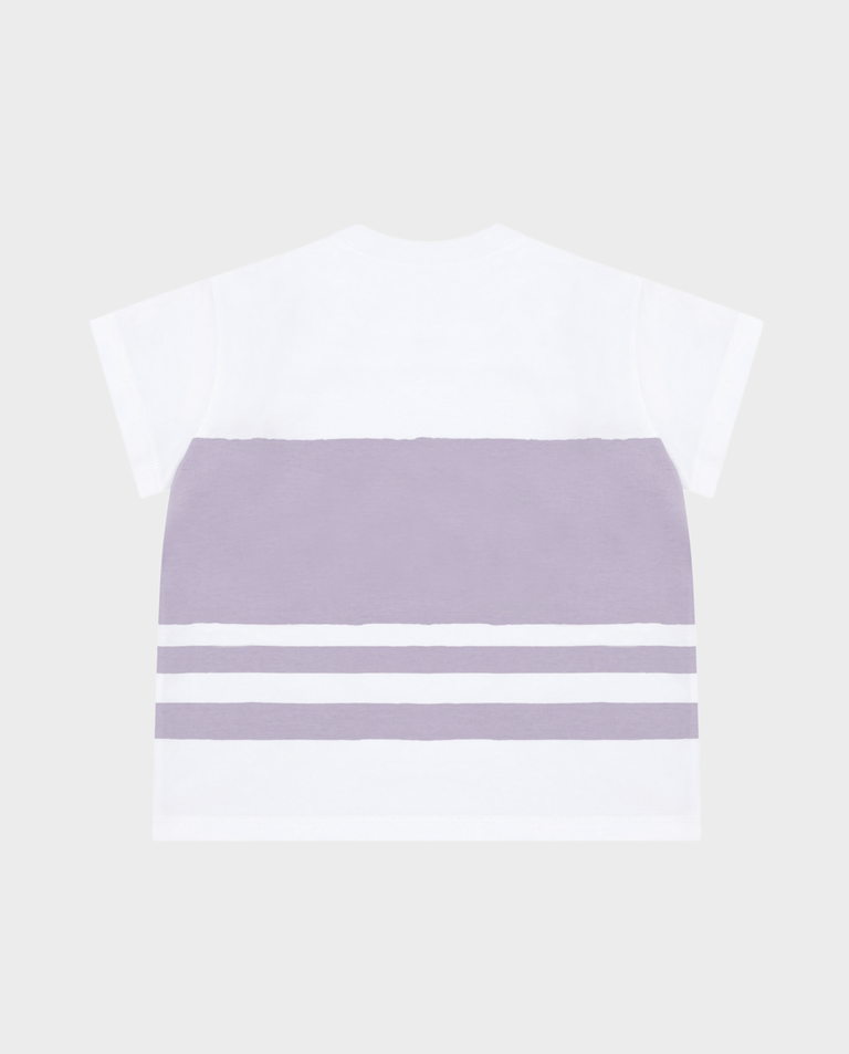 Biała koszulka z haftowanym logo - Image #3