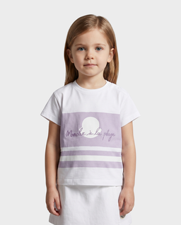 Biała koszulka z haftowanym logo - Image #0