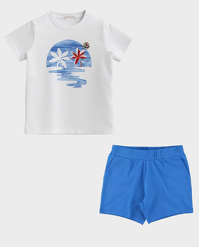 Biała koszulka i spodenki (zestaw)