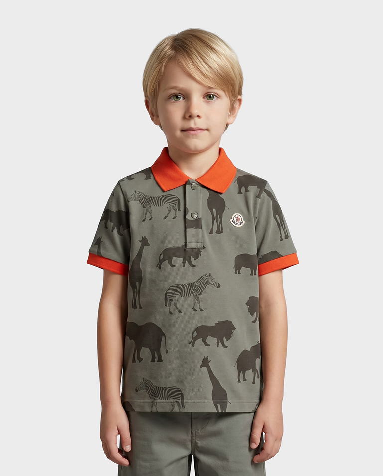 Koszulka polo we wzór