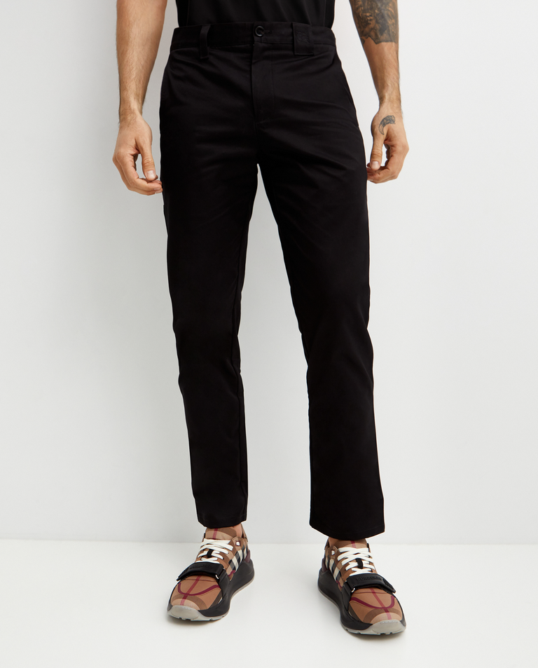 Czarne bawełniane spodnie