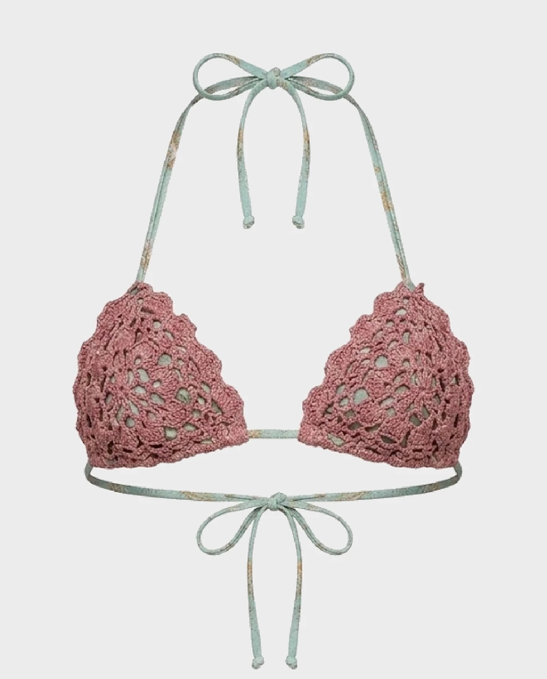 Różowo-zielona góra od bikini Zuna - Image #4