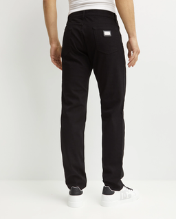 Czarne jeansy Slim Fit ze stretchem - Image #3