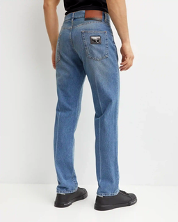 Niebieskie jeansy z logo - Image #3