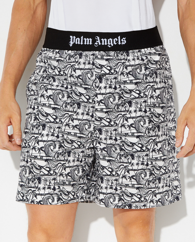 Szorty z graficznym nadrukiem